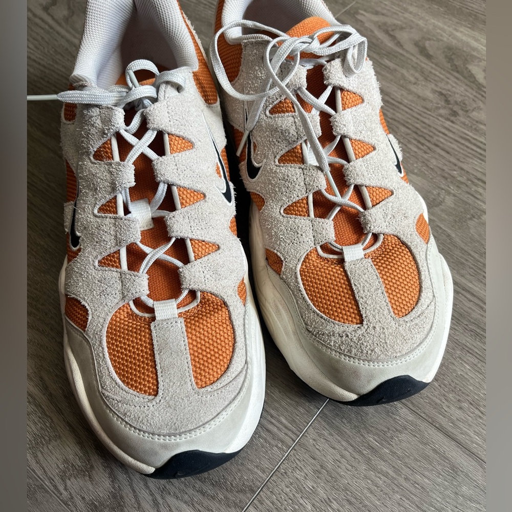 Nike Gray & Orange Tech Hera Sneakers Athletic Shoes Size 15 Men’s - Picture 9 of 10